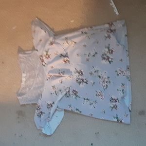 no comment purple lace off the shoulder floral print top